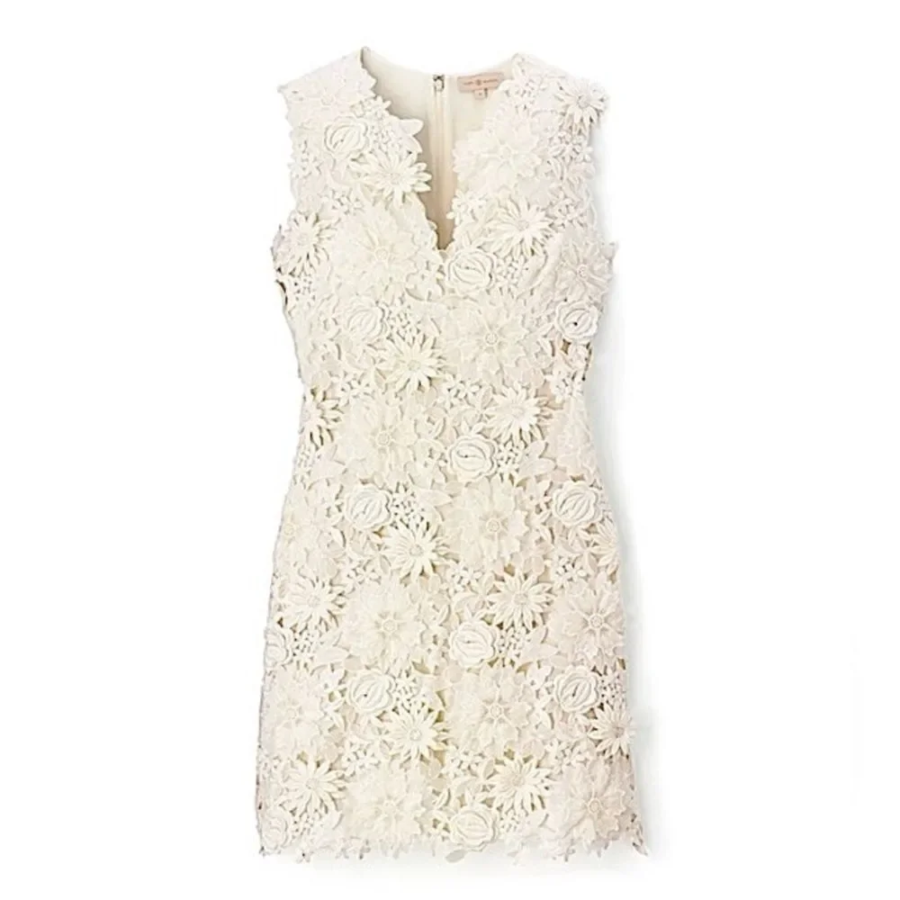 Tory Burch Merida White Floral Lace Dress